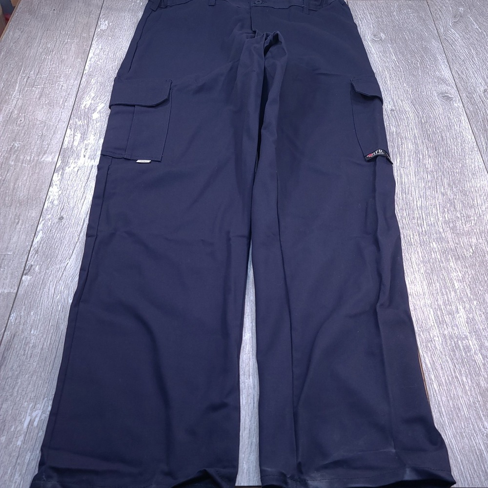 IFR Workwear Cargo Pants Mens 40x36 Navy Blue Flame Resistant FR CAT 2 NFPA 2112